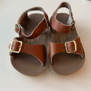 Salt water Tan Kids Sandals with Buckle